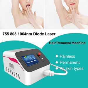 High Power Diode Laser Permanently Painless Face Full Body Hair Removal 808nm And 3wavelength 755 808 1064nm Skin Rejuvenation Treatment Equipment Spa Home Use