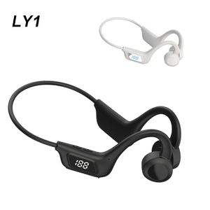 Nyaste öppna öronhörlurar LY1 trådlös sportörlur med mic hook som ringer musik spelar lång standby för träningskörning