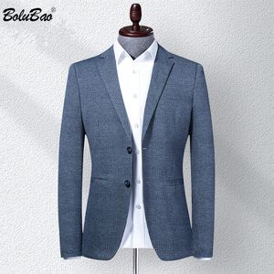 Bolubao Brand Men Blazer Coats Classic Retro Mens Vneck Moda Moda de alta qualidade Casual fino coreano Blazers Male 201104