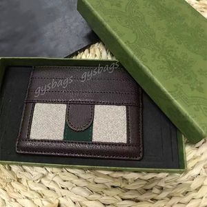 Fashion Mini Card Holders Wallets Purses Designer Wallet Short Card Holder Luxury Clutch Bags Print letters Tiny Purse for Men Wom328W