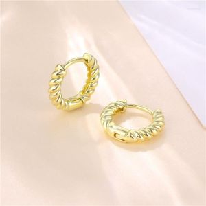 Hoop Huggie LOOXI Arten C Form Twist Croissant Runde Ohrringe Für Frauen Ohr Piercing Europäischen Mode Schmuck Orecchini Moni22