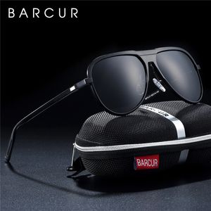 Barcur unisex aluminium magnesium manliga solglasögon polariserade trending stilar svarta sol kvinnor män sport glasögon 220513