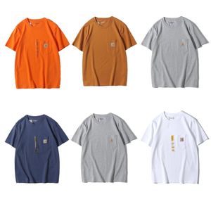Herren-T-Shirt Carhart Plus Tees Top für T-Shirts Herren Kurzarm-T-Shirt Sommer Baumwolle Rundhalsausschnitt
