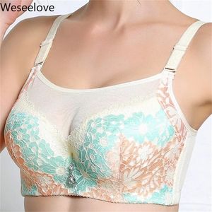 여성을위한 WeSeelove 플러스 사이즈 대형 컵 브래지어 섹시한 푸시 위로 블랙 Soutien Gorge 면화 프랑스 Bandeau 브랜드 소녀 새로운 속옷 A09 LJ200821