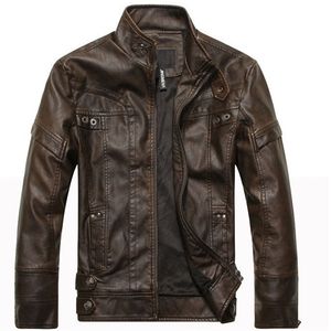 New Brand Brand Motorcycle Leather Jacket Men's Leather Jackets Jaqueta de Couro Masculina Mens Coats T200319