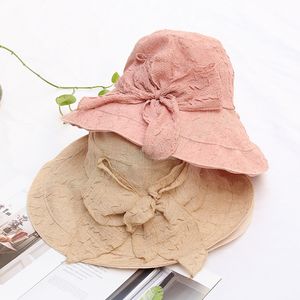 Elegant Spring Summer Beach Hat Women Sun Hat Outdoor Travel Flower Caps Ladies Church Fedora Cap For Party Wedding Chapeau