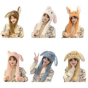 Berets Funny Plush Hat Animal Ear Moving Easter Costume Girls GiftsBerets BeretsBerets