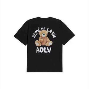 Acme de la vie adlv para męskich i damskich pączek drukowana luźna koszulka z krótkim rękawem 7 T-shirt mody T dla mężczyzn