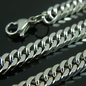 Wholesale silver wheat chain for sale - Group buy 3 mm Mens Woman Square Wheat Braided Silver Color Stainless Steel Chain Punk Necklace inch Chains