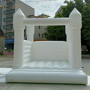 10 x 10 Fuß 13 x 13 Fuß aufblasbarer Hüpfburg für Hochzeiten im Freien, weiße Hüpfburg, Geburtstagsfeier, Hüpfburg zum Verleih, Matten E3