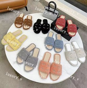 Designer Women Slippers Ladies Wool Slides Winter Fur Fluffy Scuffs Furry Warm Letters Sandals Comfortable Fuzzy Girl Flip Flop Slipper