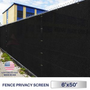Зеленый Забор Конфиденциальности оптовых-6 x50 зеленый черный бежевый коричневый забор для уединения Ветром
