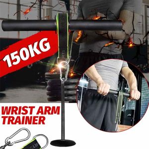 Forearm Strength Trainer Wrist Hand Grip Hand Strength Exerciser Weight Lifting Rope Waist Roller Equipment Gym Fitness Workout 220713