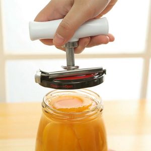 Sublimeringssäkerhet Rostfritt stålöppnare Glas 1PC Creative Can Opener Jar Bottle Justerbar handbok Easy Gadget Kök Användbar verktyg