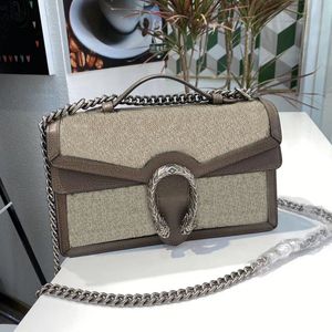 5A Top Designer axelväskor för kvinnor Silver Hardware Chain Mode Crossbody-väskor Lyxiga handväskor, plånböcker och dionysiska väskor