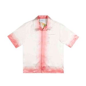 Casablanca 24SS Men يضع Kapalia Hawaiian Satin Flower Transherian