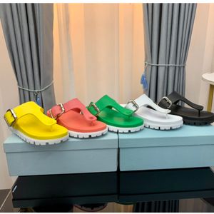 Nowe damskie śliskie slajdy plażowe modne sandały flip flip w kształcie litery V ślady 2 paski z regulacji złotych klamek Rozmiar 35-41