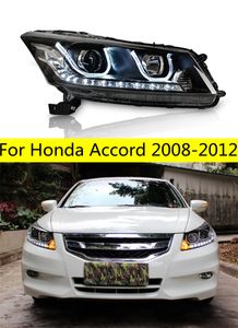 Auto Parts Head Lights For Accord LED-strålkastare 2008-2012 Strålkastare Honda LED Dynamisk blinkers högstråle dagtidsljus