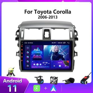 Android 10 Car DVD Video Multimedia Player GPS för Toyota Corolla 2007-2013 Audio Radio Stereo Navigation