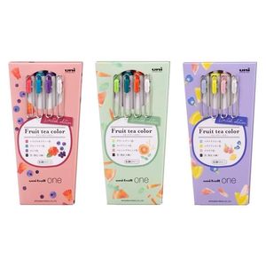 Gel Pens Uni-ball One Small Thick Core Fruit Tea Limited Edition 0.38 Color Pen Hand