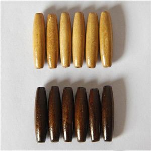 Wholesale DY022 Wood beads Spindle-shaped Wooden Beads Diy Handmade Jewelry Whole Scattered Beads Olive Accessories Bead Loose335v