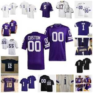 13 Jesse Martineau Jersey 35 Ben Hines/ 68 Ulumoo Ale 16 Davon Banks 34 Capassio Cherry 27 Javon Forward 49 Alex Froelich Custom 2022 NCAA Washington Huskies Football