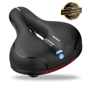 Wholesale padded bike seats for sale - Group buy Big Comfort Bike Seat Comfortable Bicycle Saddle Memory Foam Padded Absorption PU Leather Wide Bicycle Saddle Cushion2997