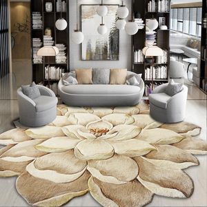Carpets Pattern Floral Shaped Classical Handmade Thick Wool Carpet Big Size Decoration Flower Area RugCarpets
