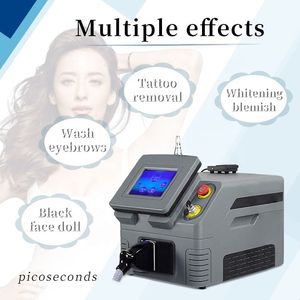 Salon Professional Picosecond Laser Tattoo Removal Machine Picolaser Acne SCARS 1320nm Black Doll Treatment Beauty Equipment 2 års garanti