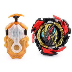 Spinning Top Beyblade Burst DB B191 01 Dangerous Belial med full anpassad LR String Launcher BLEY BABLES BLADE STICKER I BOX 220826