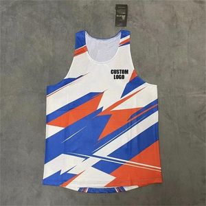 Brand Run Athletics Tank Top Top Runnning Speed ​​Singlet Camisa de fitness Caso masculino Caras do colete sem mangas Atlete Field GX01 220713