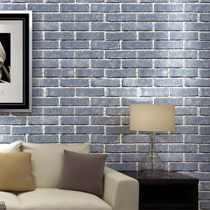 Self adhesive Non-woven brick pattern wallpaper wallpaper home decoration living room white brick bedroom wallpapers