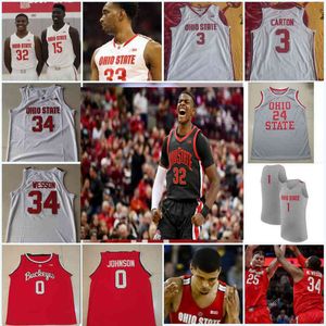 Xflsp Ohio State Buckeyes Stitched Basketball Jersey 22 Malaki Branham 32 E.J. Liddell 25 Kyle Young 50 Joey Brunk 3 Eugene Brown III 23 Zed Key