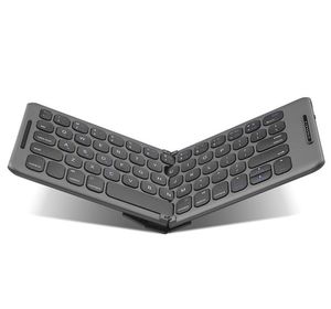 Faltbare Bluetooth-Tastaturen, kabellose Tastatur mit Halterung, wiederaufladbare Taschen-Klapptastatur für iOS, Windows und Android, B088