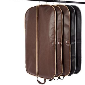 Coffee Folding Business Suit Coat Clothe Garment Dust Cover Protector Storage Bag