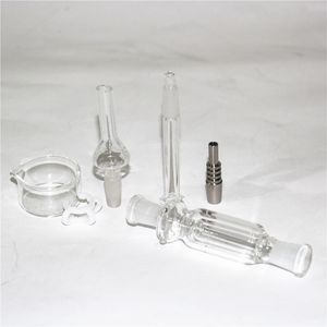 10mm Smoking Accessories hookah bong Kit Stainless Steel Tip Glass Bowl for water Pipe Small Oil Rigs