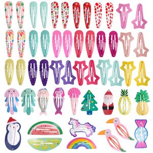 Söta hårklipp för flickor Animal Fruit Shape Iron Hairpins Children Cartoon Hair Slide Fashion Hairgrip Hairs Accessories Wholesale 0 3xt D3