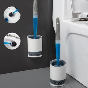 GURET Silicone Toilet Brush Wall-Mounted Cleaning Tools Refill Liquid No Dead Corners Home Bathroom Accessories Set 220511