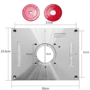 Profesjonalne zestawy narzędzi ręcznych 85x85 Universal Router Table Wkładka płyta aluminium aluminium do majsterkowania maszyny do grawerowania drewna 235x300x95mmprof