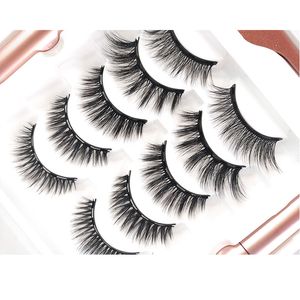 Magnetic Eyelash Natural Short Handmade Curly Lashes with Eyeliner Tweezers Clips