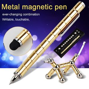 Magnetic Pen Modular Polar Metal Magnet Creative Fun Ball Anti Stress Focus Fidgets Gift 220715