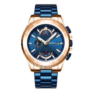 2021 NIBOSI Orologi da uomo Top Brand Luxury Quarzo Uomo Calendario Militare Quadrante grande Orologio da polso sportivo impermeabile Relogio Masculino N3