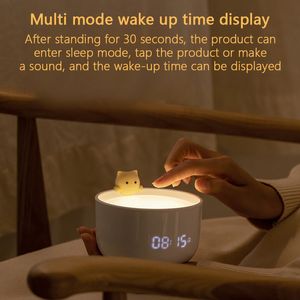 Sveglia LED Night Light Luminosità regolabile Wake Up Light USB ricaricabile Sveglia digitale Snooze Display Lampada da tavolo
