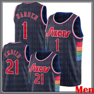 1 Jame Man Harden Jersey Joel 21 Embiid Allen 3 Iverson Basketbol Formaları Tyrese 0 Maxey 88