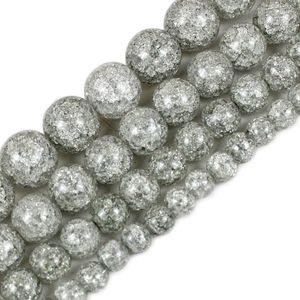 Altre perle di cristallo di quarzo incrinate in pietra naturale per la realizzazione di gioielli fai-da-te Bracciale rotondo Perles Scegli la taglia 6 8 10 12mm Commercio all'ingrossoAltro Edwi22