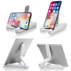 Porta cellulare Desk Triangle Mobile Tablet Stand Desktop Plastic Support Telephone per il telefono IPad Bracket