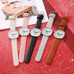 Wristwatches Casual Ladies Leather Watch For Women Simple Square White Female Quartz Clock Gift Girl ChildrenWristwatches