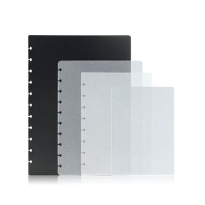 Anteckningar Yiwi 2st Transparent svartvit svamphål A4 A5 B5 B6 Letter Junior Size Notebook Cover T Puncher Divider Kawaiinotepads
