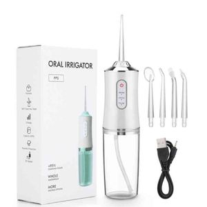 2022 6PCS/Set Oral Irrigator Portable Water Dental Jet Toothpick 3 Modes Teeth Cleaner Tooth Clean Machine 220510