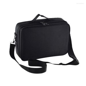 Waterproof Oxford Cloth Cosmetic Storage Bag Travelmall Makeup Train Case 3 Layer Organizer Beauty Artist